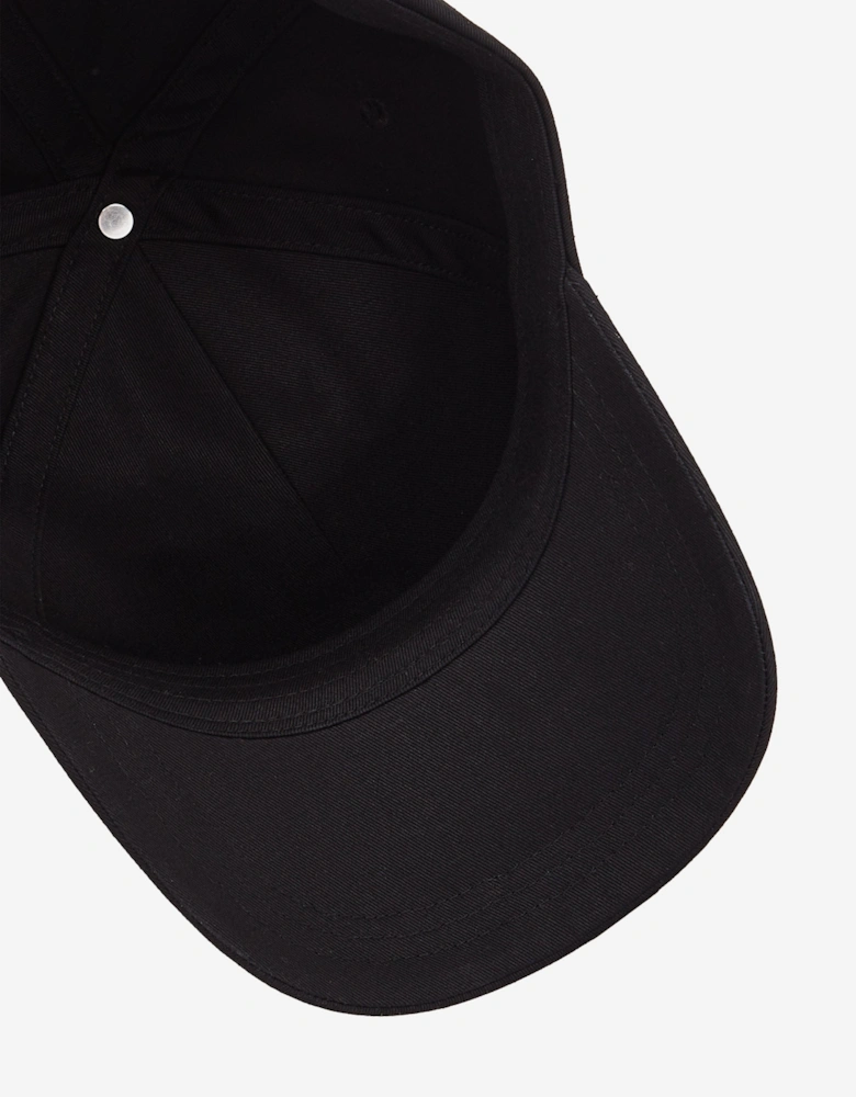 Kids Monogram Baseball Cap in Black