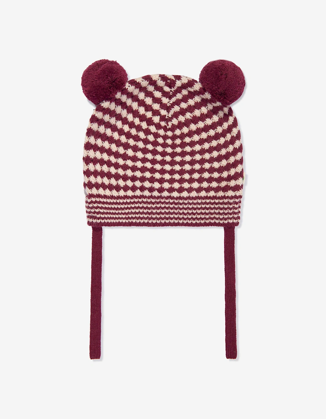 Baby Girls Hazel Chunky Checker Hat in Berry, 5 of 4
