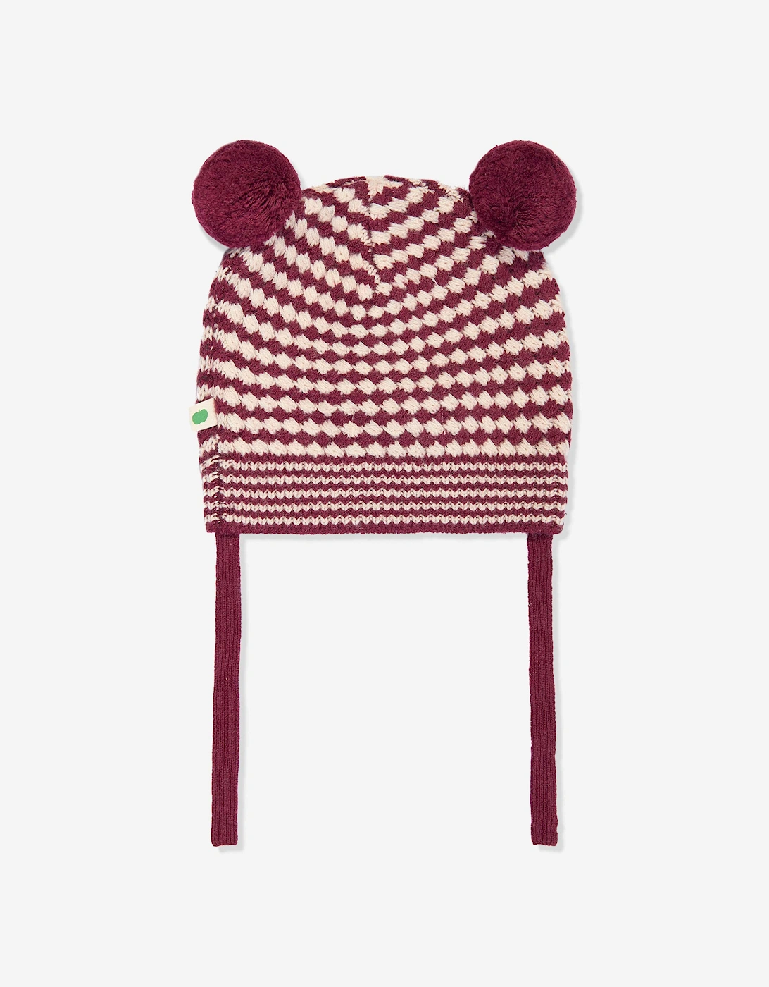 Baby Girls Hazel Chunky Checker Hat in Berry