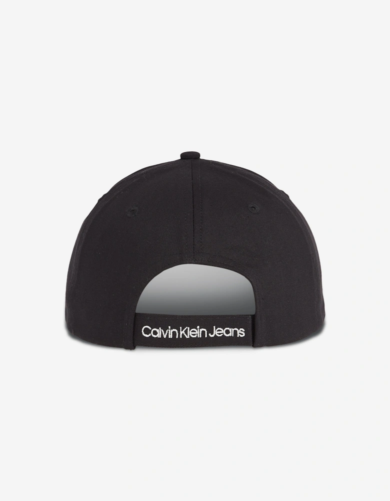Kids Monogram Baseball Cap in Black
