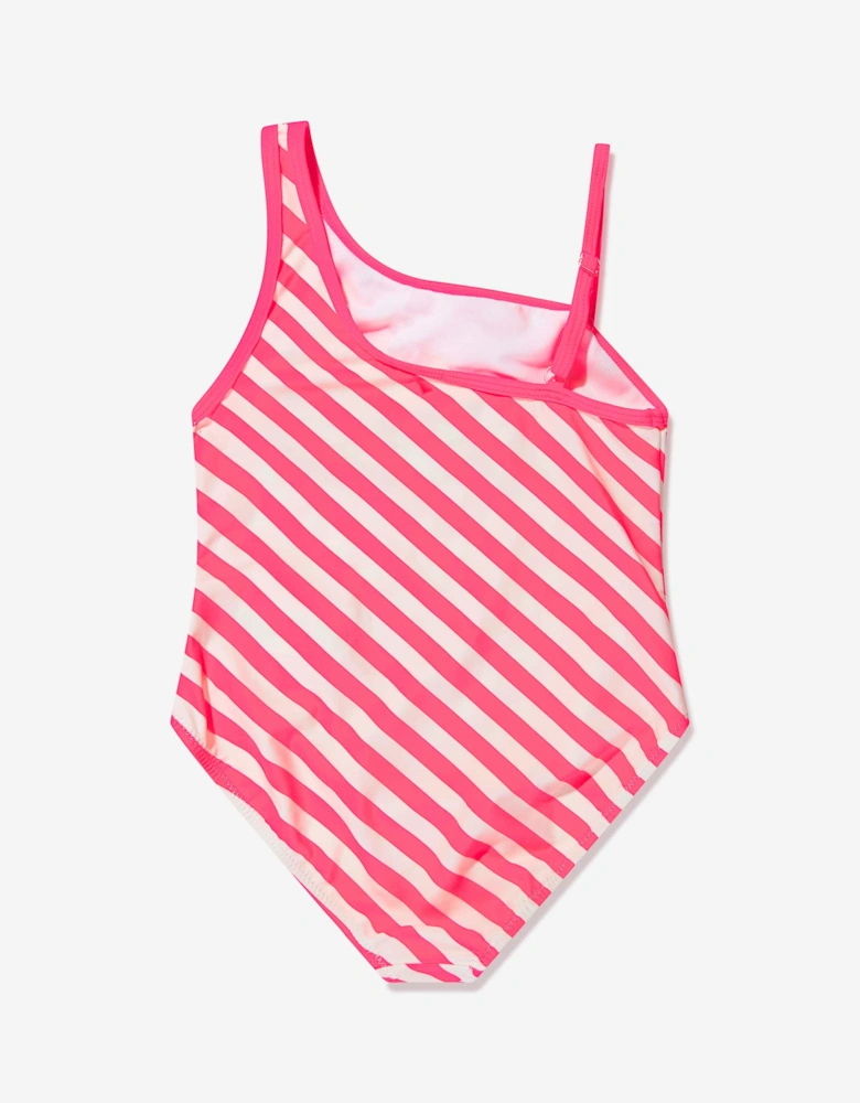 Billieblush Girls Swimsuit With 2 Scruchies in Pink