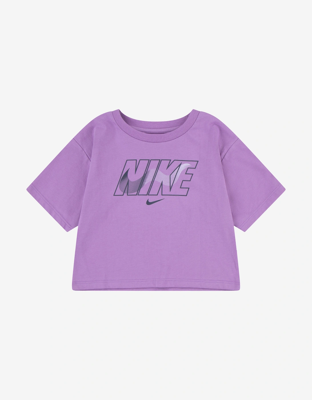 Girls Swoosh Motion Short Set in Blue