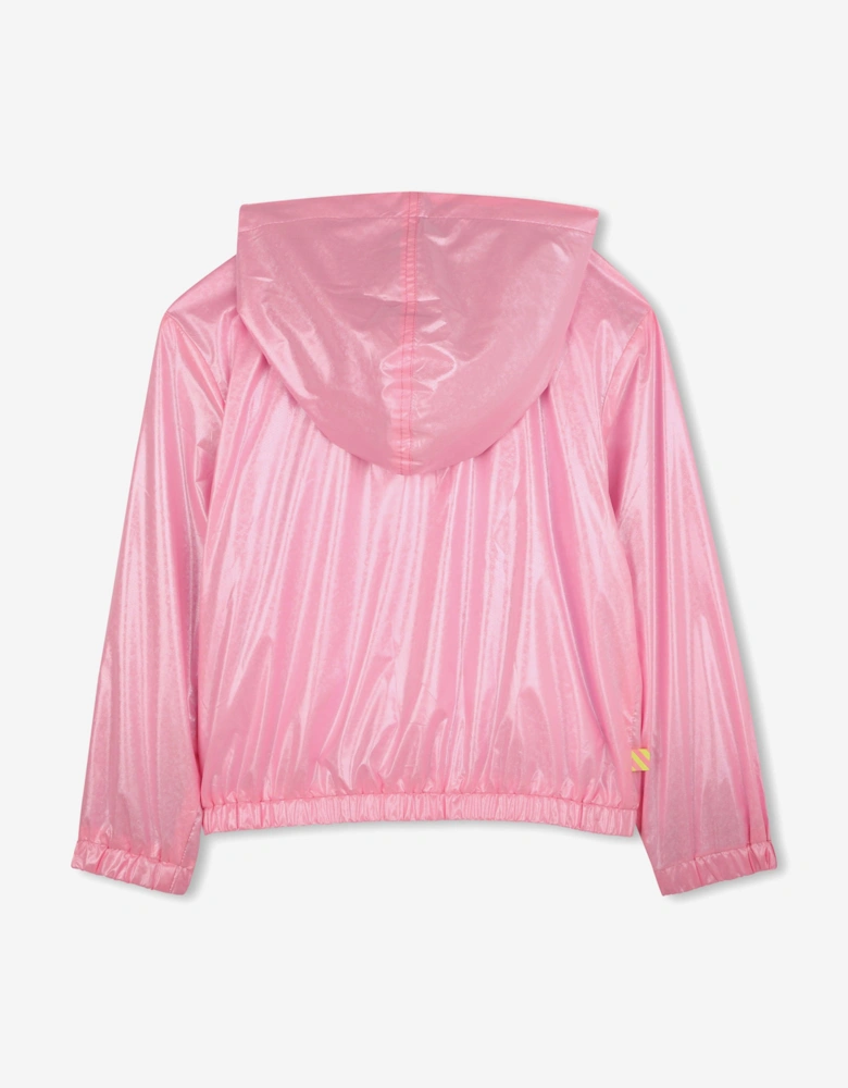 Billieblush Girls Hooded Windbreaker in Pink