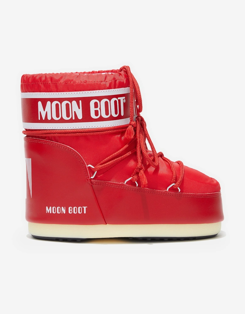 Moon Boot Girls Icon Low Boots in Red
