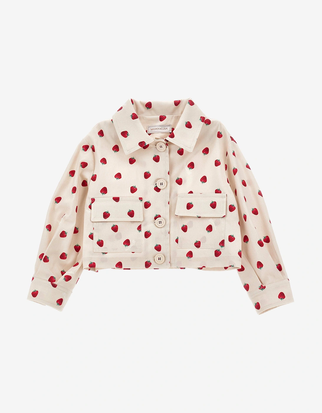 Girls Gabardine Jacket in Beige, 6 of 5