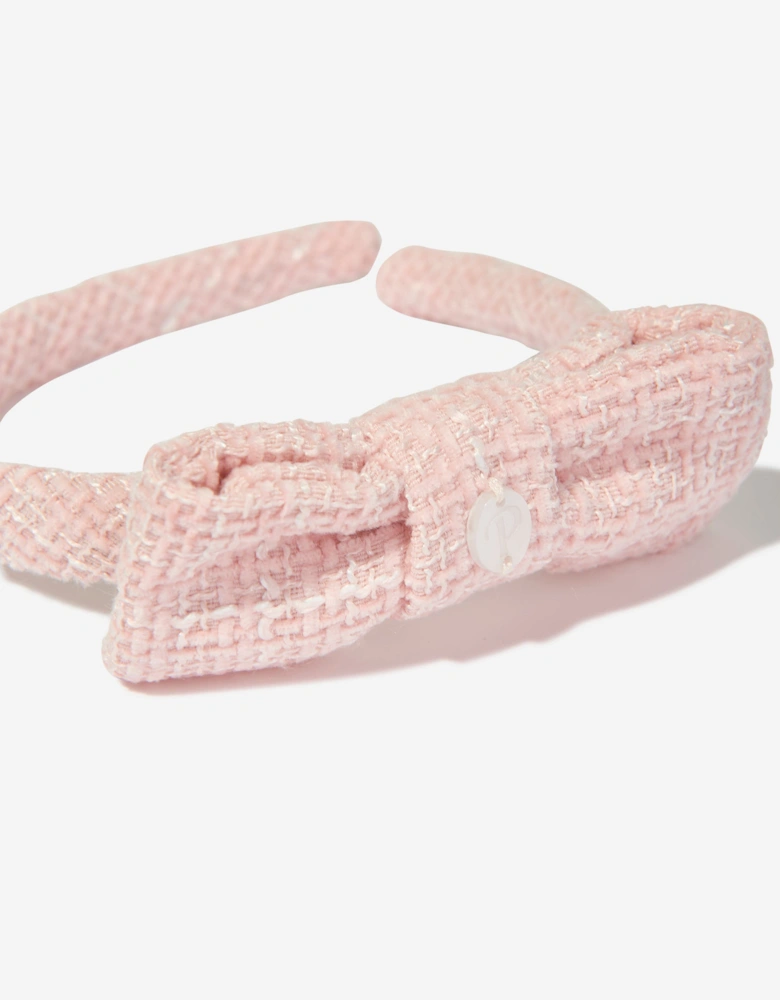 Girls Special Occasion Bow Headband in Pink