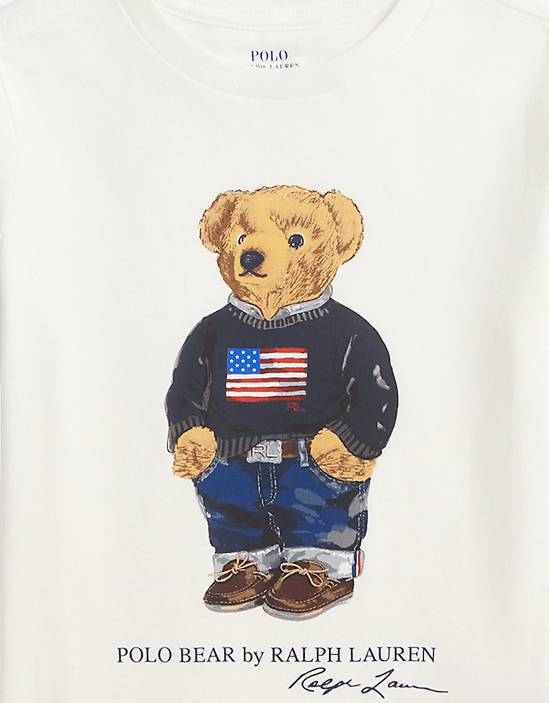Boys Polo Bear T-Shirt in White