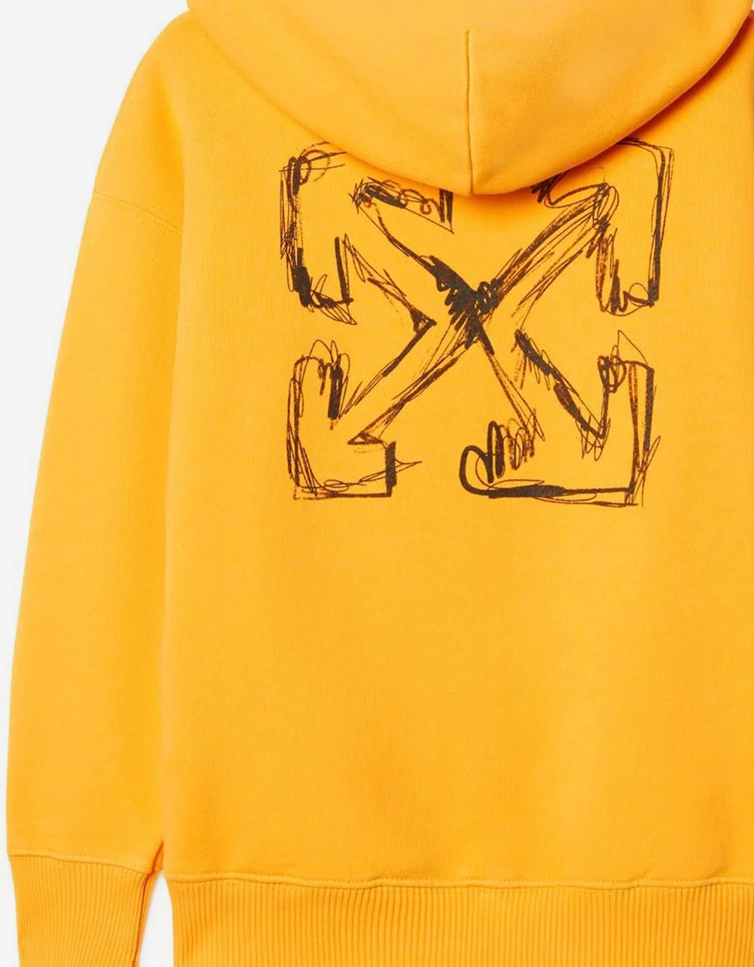 Boys Arrow Sketch Hoodie in Yellow