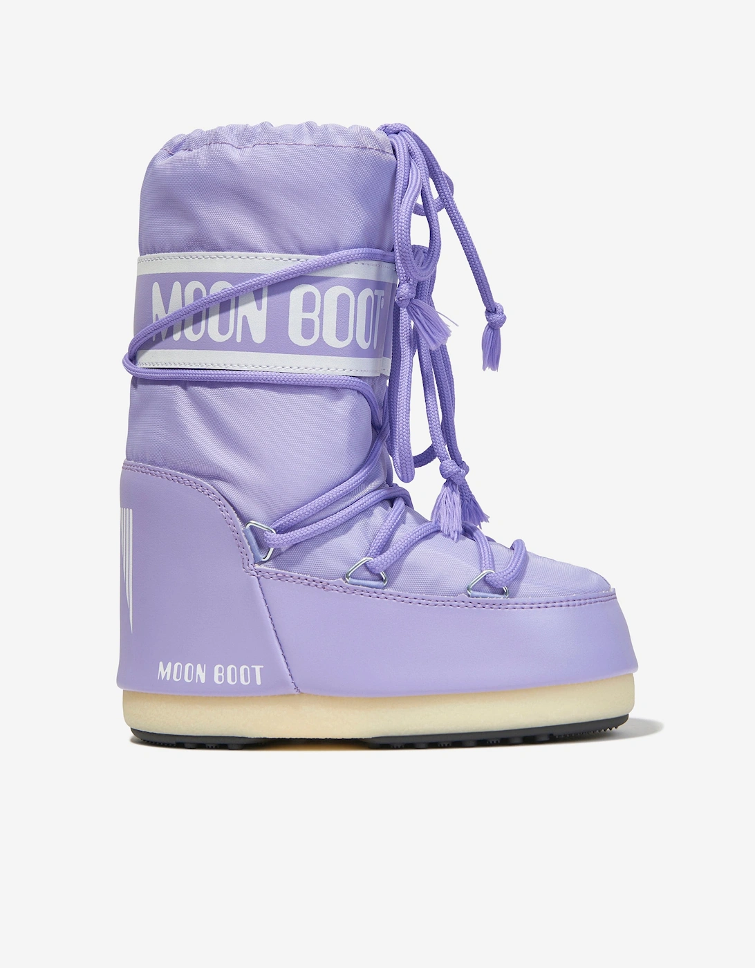 Moon Boot Kids Icon Nylon Snow Boots in Purple, 5 of 4