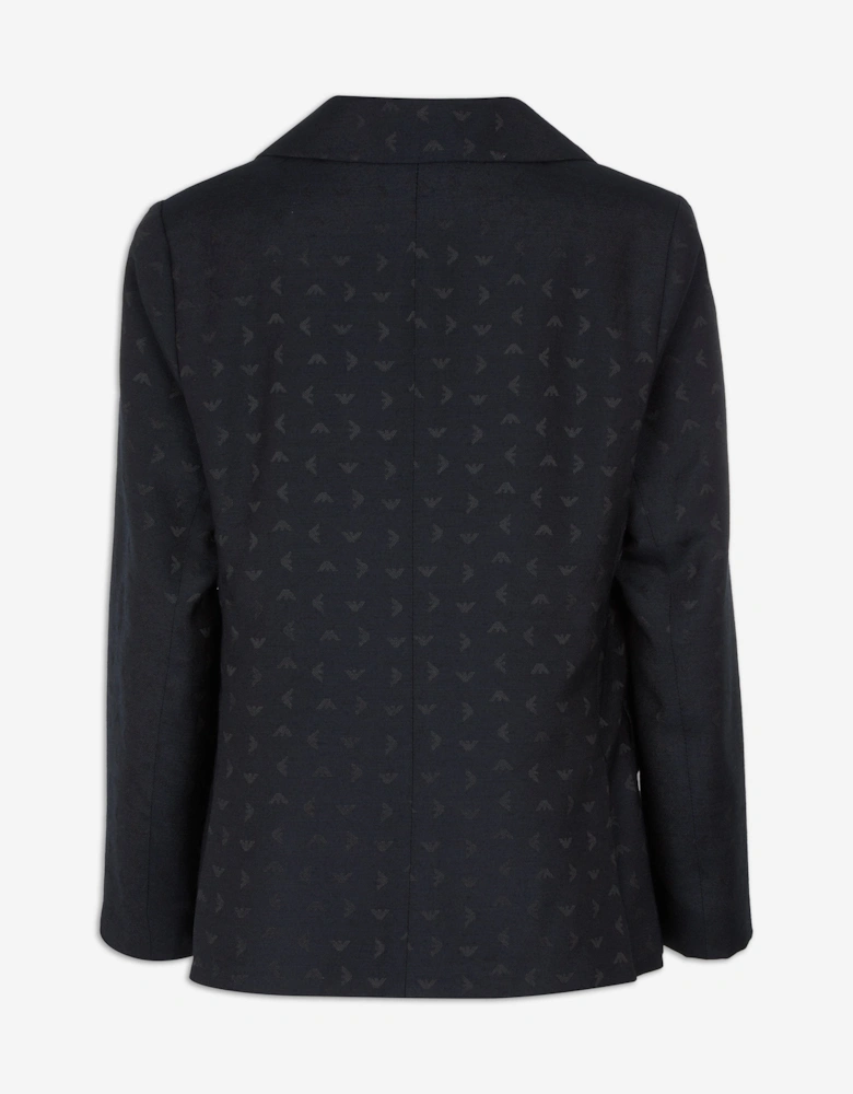 Boys Logo Blazer in Navy