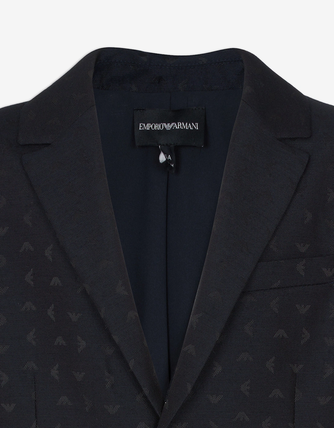 Boys Logo Blazer in Navy