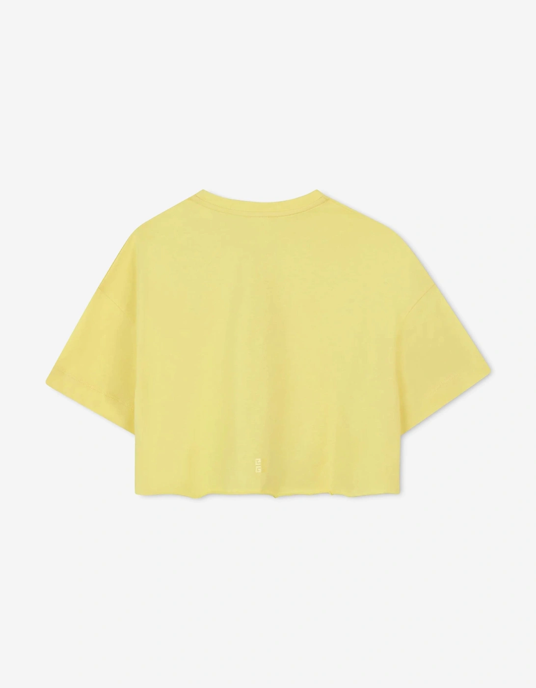 Girls Logo Print T-Shirt in Yellow