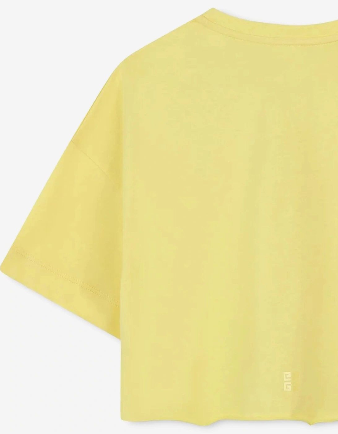 Girls Logo Print T-Shirt in Yellow