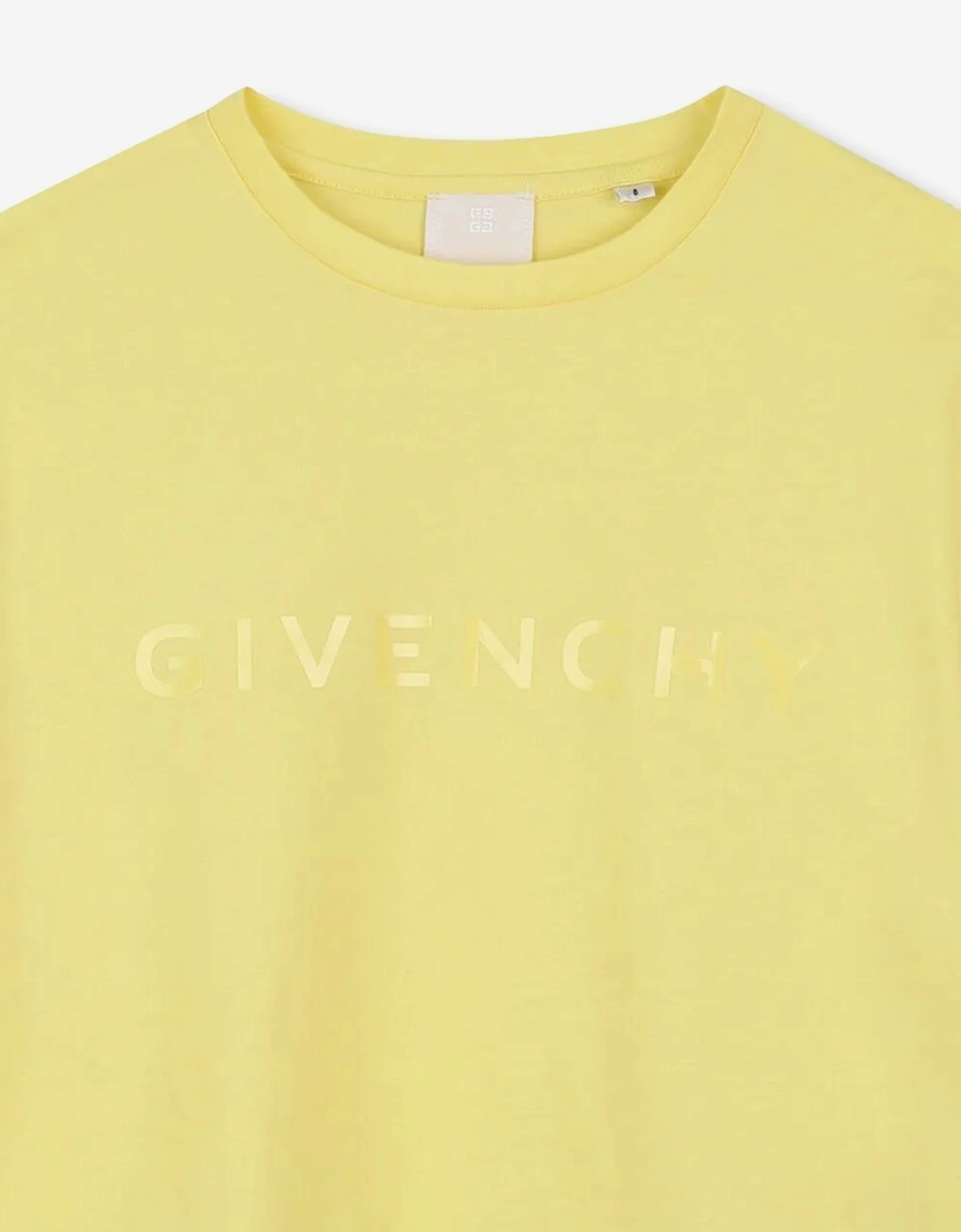Girls Logo Print T-Shirt in Yellow