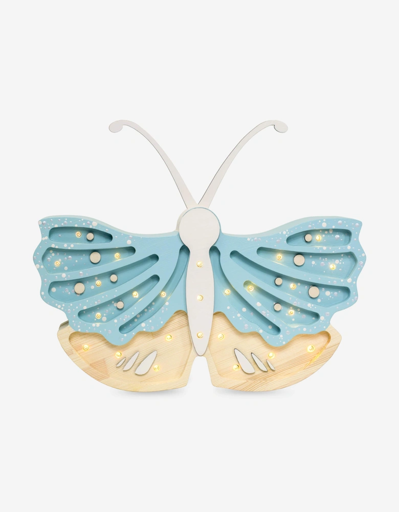 Butterfly Lamp in Blue (19x35x5.5 cm)