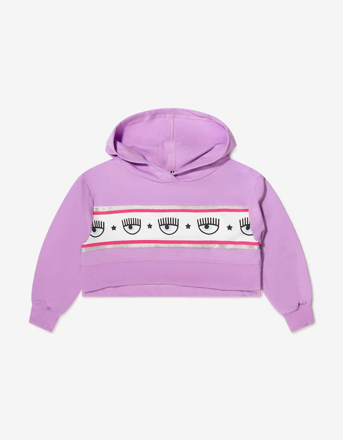 Girls Cropped Logo Hoodie, 5 of 4