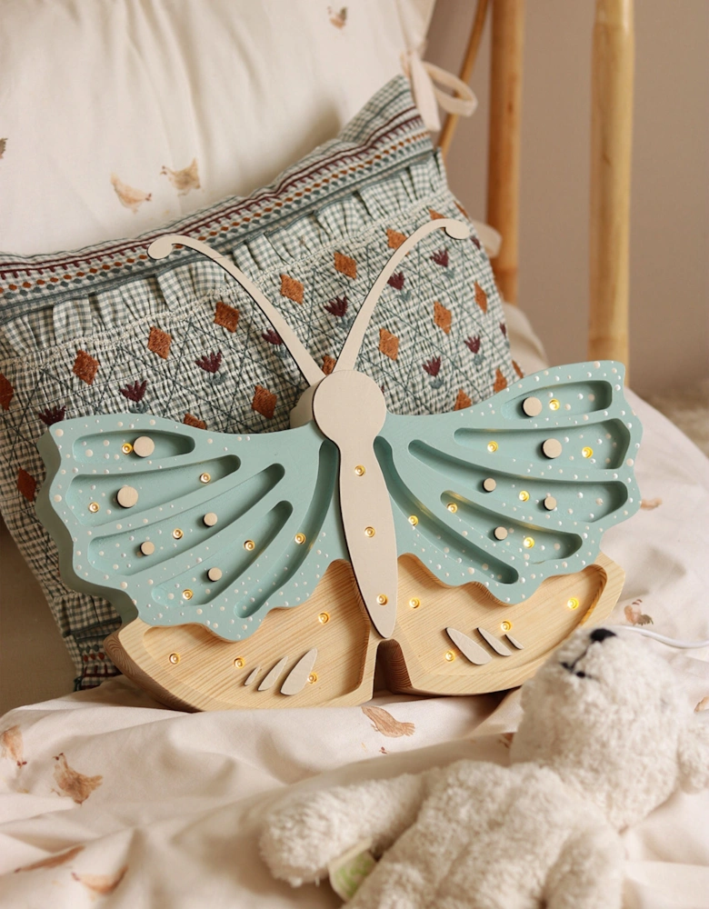 Butterfly Lamp in Blue (19x35x5.5 cm)