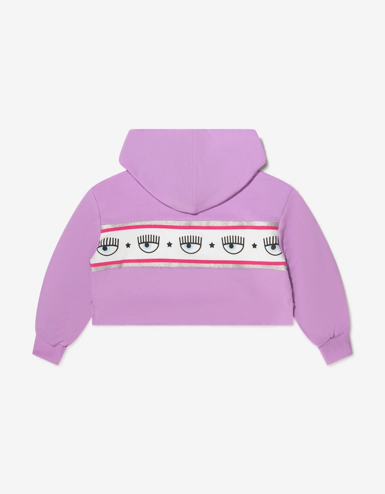 Girls Cropped Logo Hoodie