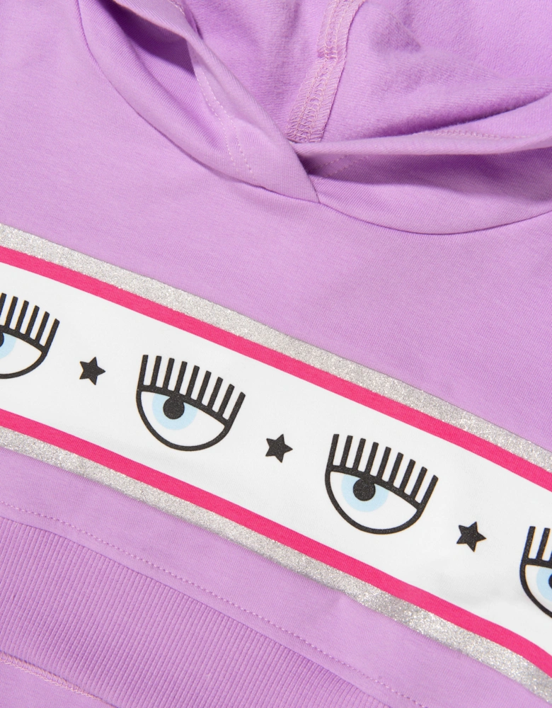 Girls Cropped Logo Hoodie