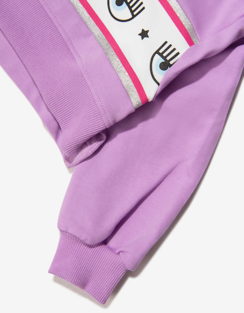 Girls Cropped Logo Hoodie