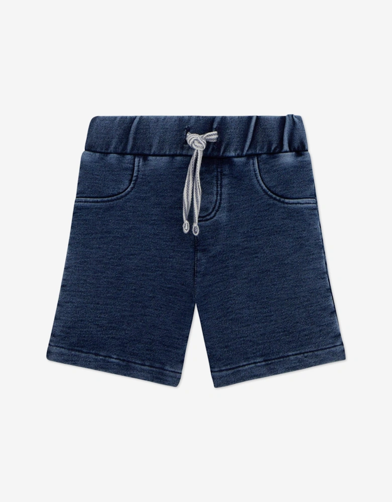 Baby Boys Polo Shirt and Short Set in Blue