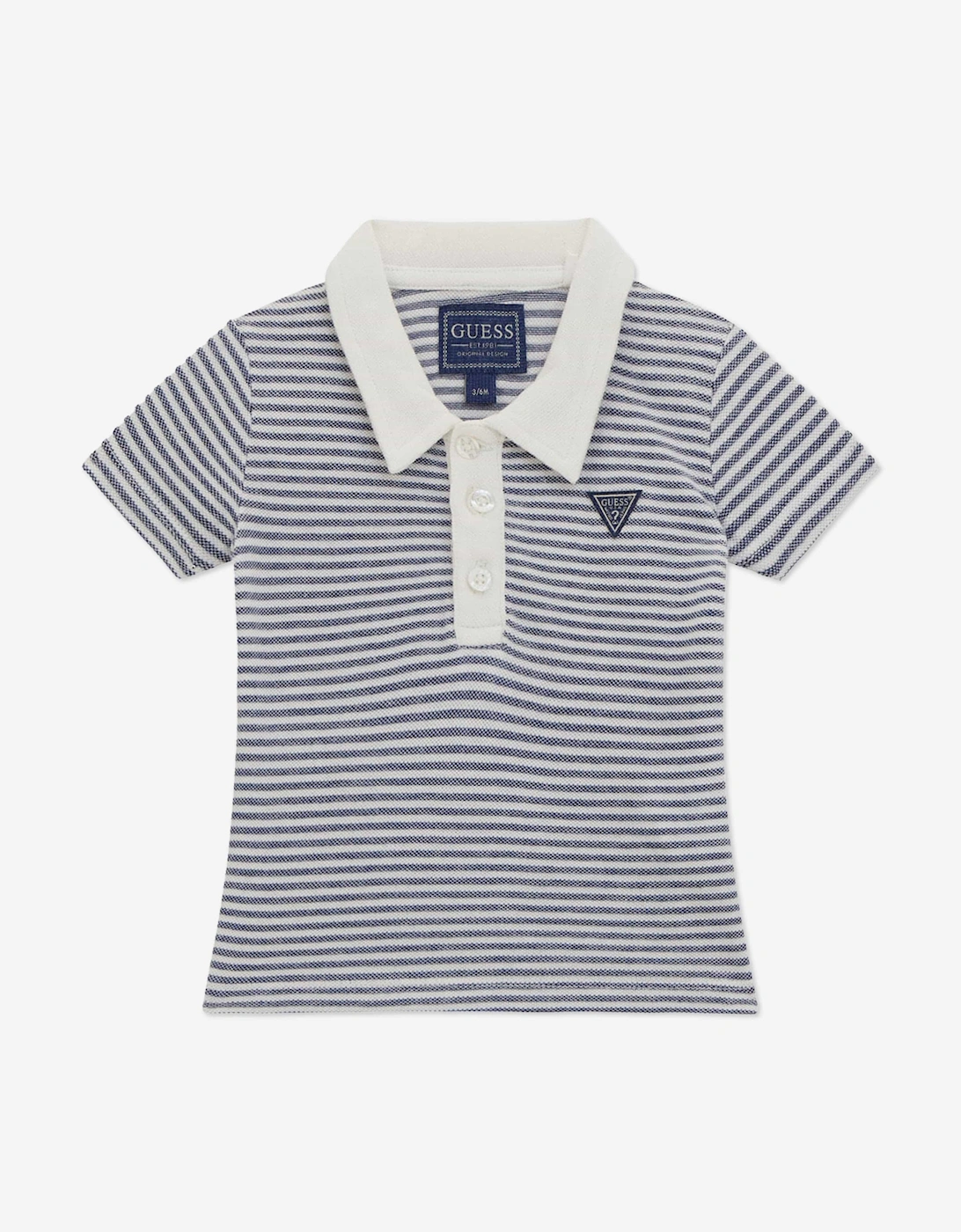 Baby Boys Polo Shirt and Short Set in Blue