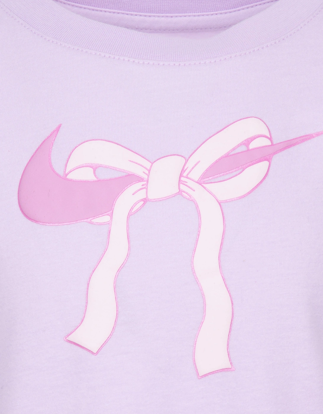 Girls Swoosh Ribbon T-Shirt in Purple