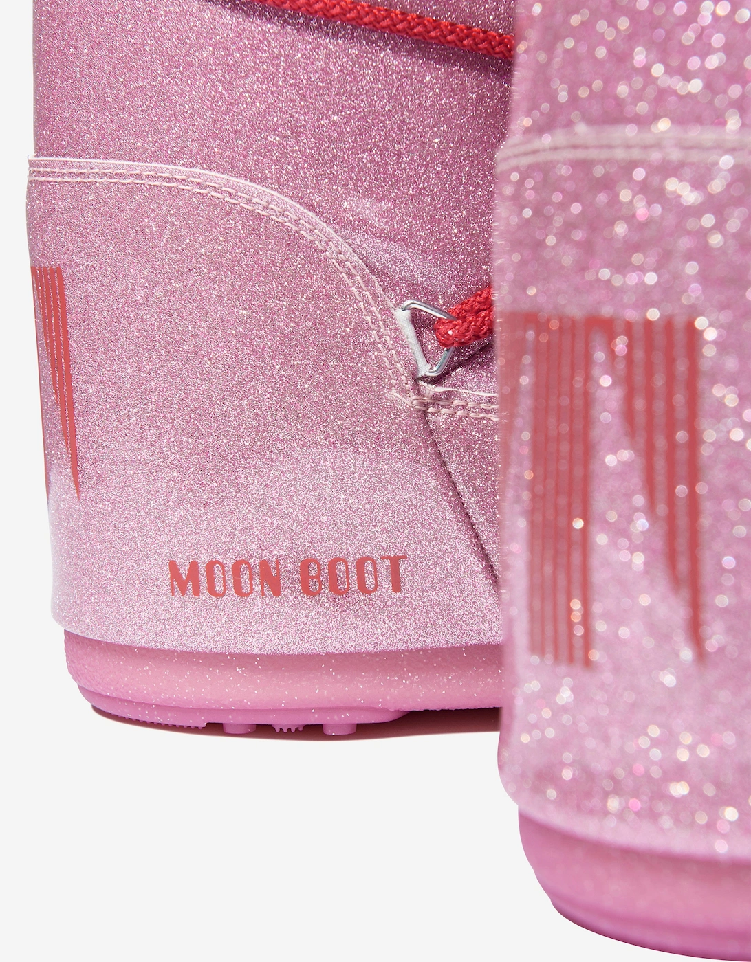Moon Boot Girls Icon Glitter Snow Boots in Pink