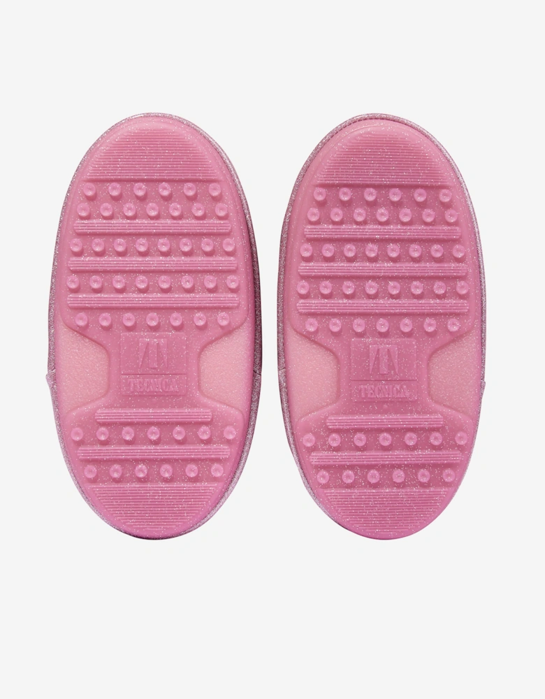 Moon Boot Girls Icon Glitter Snow Boots in Pink