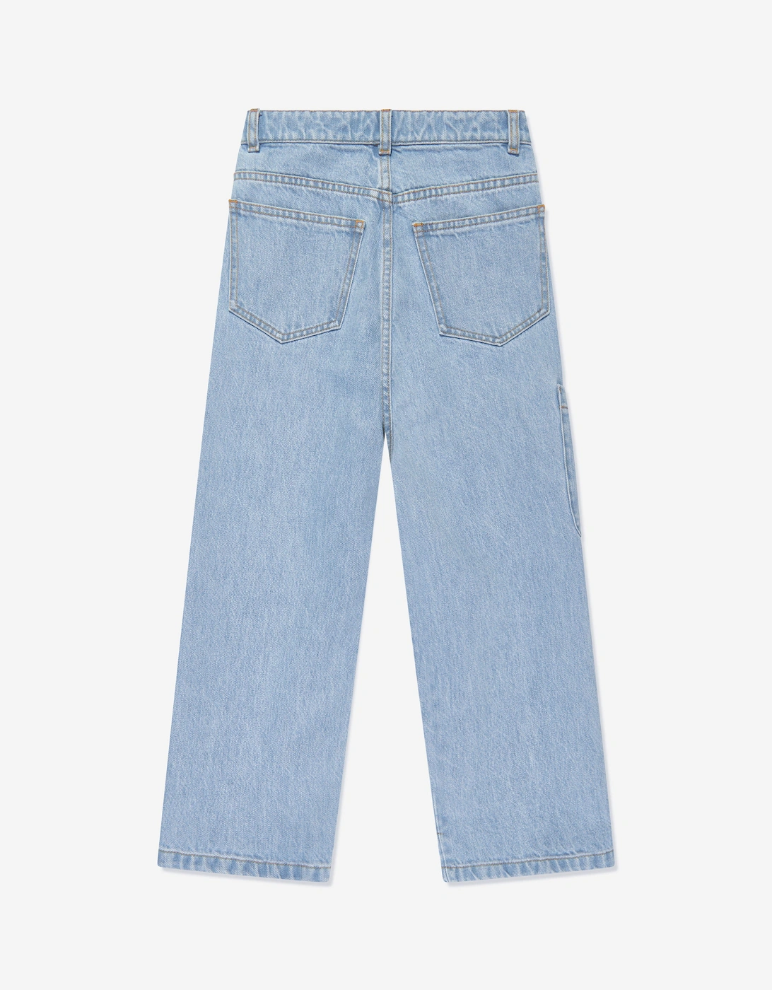 Girls Cargo Baguette Bag Jeans in Blue