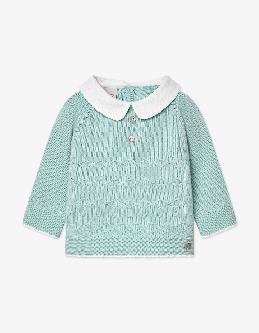 Baby Knitted Sweater in Green, 5 of 4