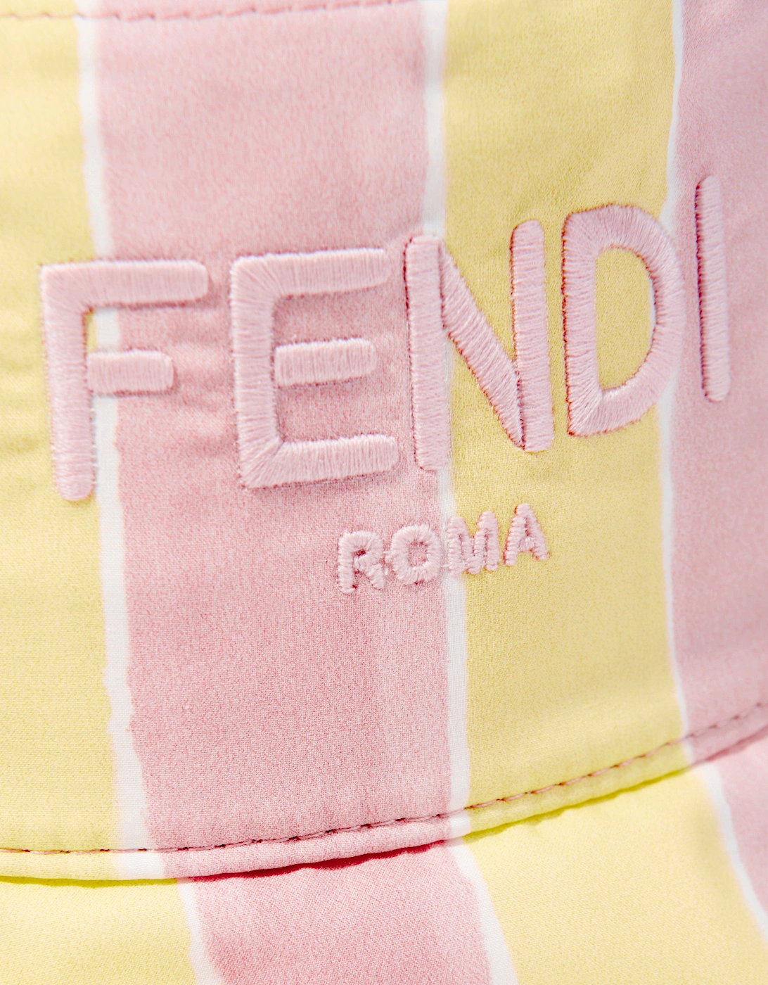 Girls Pequin Print Bucket Hat in Yellow
