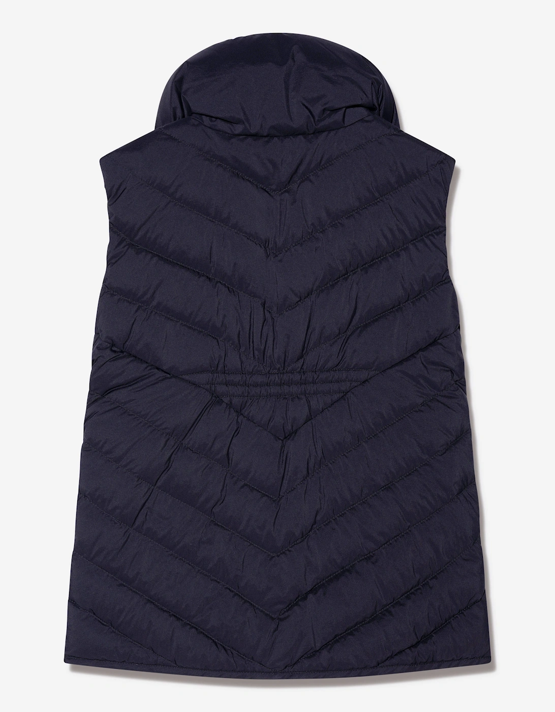 Enfant Girls Down Padded Venta Gilet in Navy