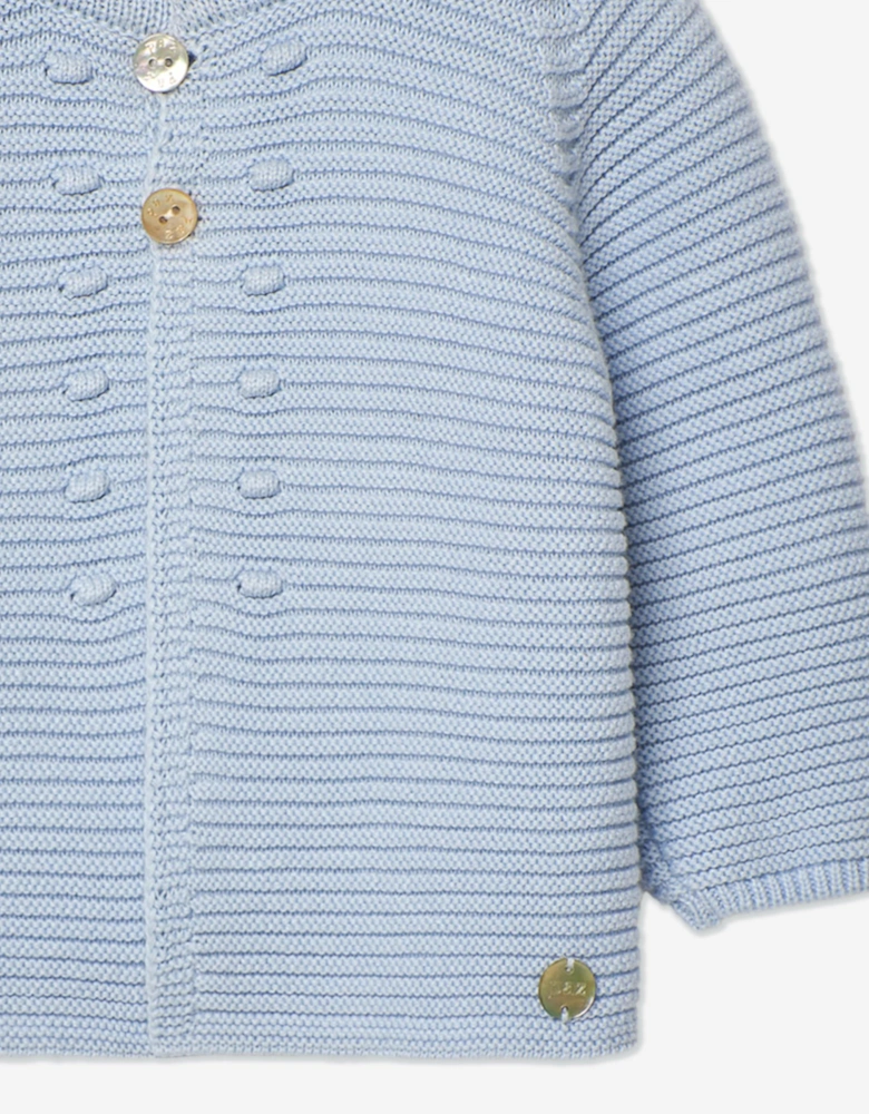 Baby Boys Knitted Cardigan in Blue