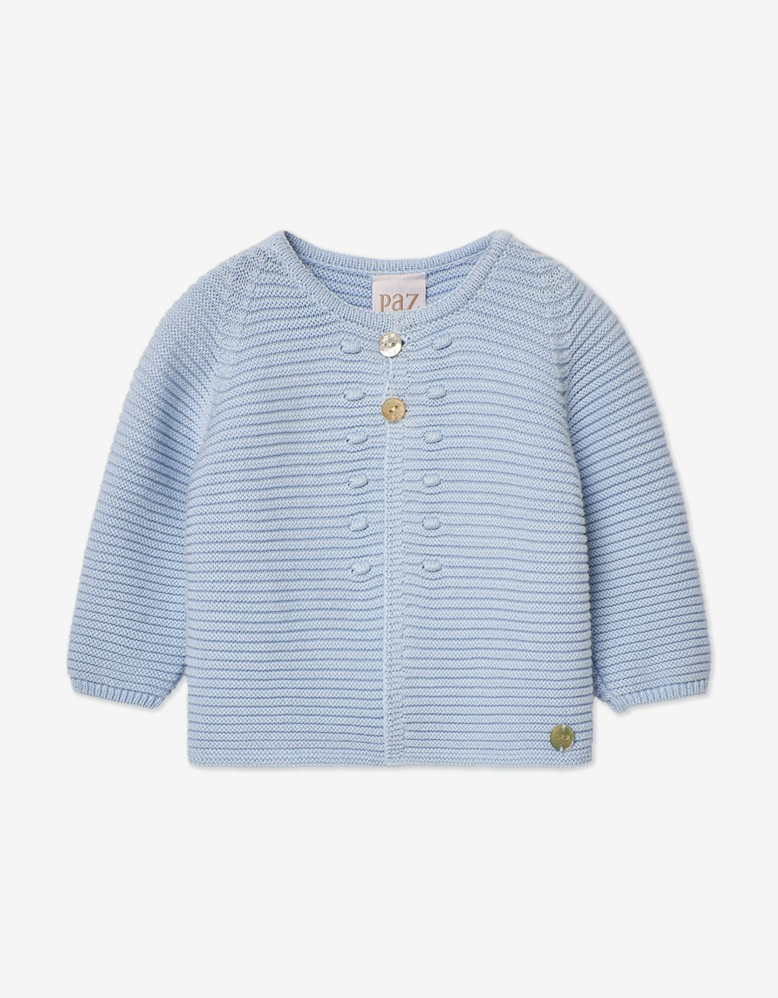 Baby Boys Knitted Cardigan in Blue, 5 of 4