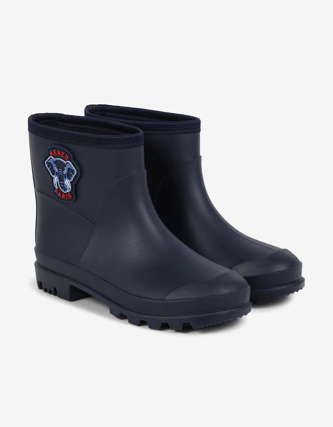 Kids Elephant Rain Boots in Navy