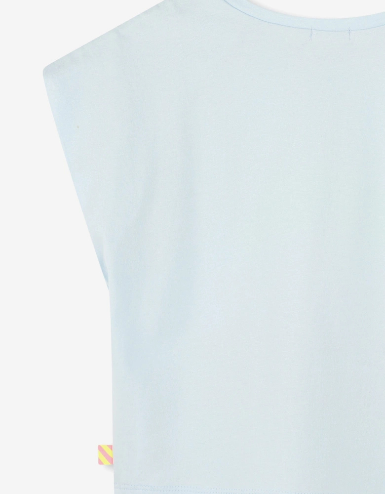 Billieblush Girls Ice Cream T-Shirt in Blue