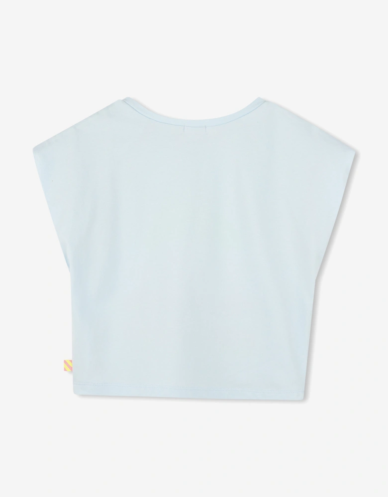Billieblush Girls Ice Cream T-Shirt in Blue