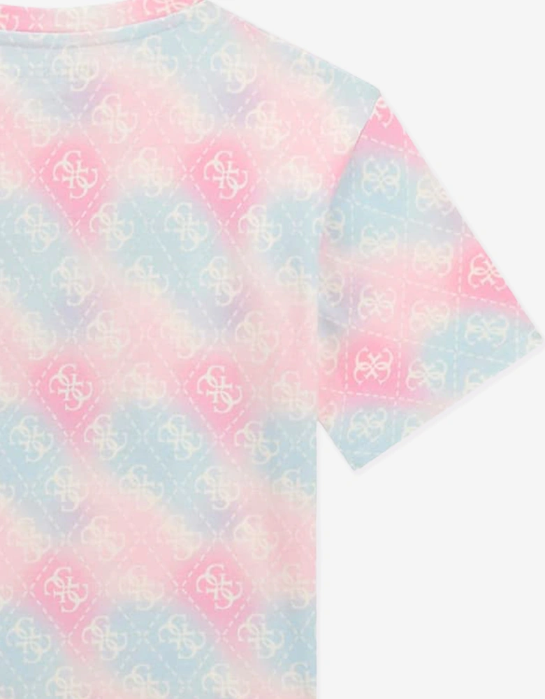 Girls Midi Logo T-Shirt in Multicolour