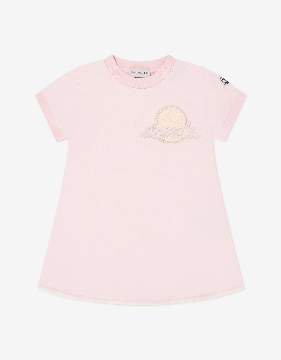 Enfant Girls Fit and Flare Logo Dress in Pink, 5 of 4