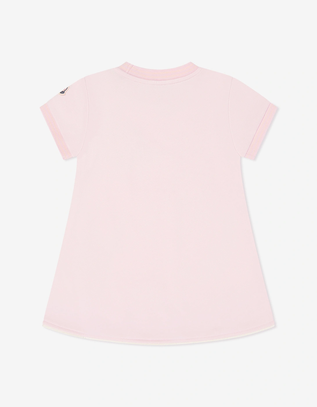 Enfant Girls Fit and Flare Logo Dress in Pink