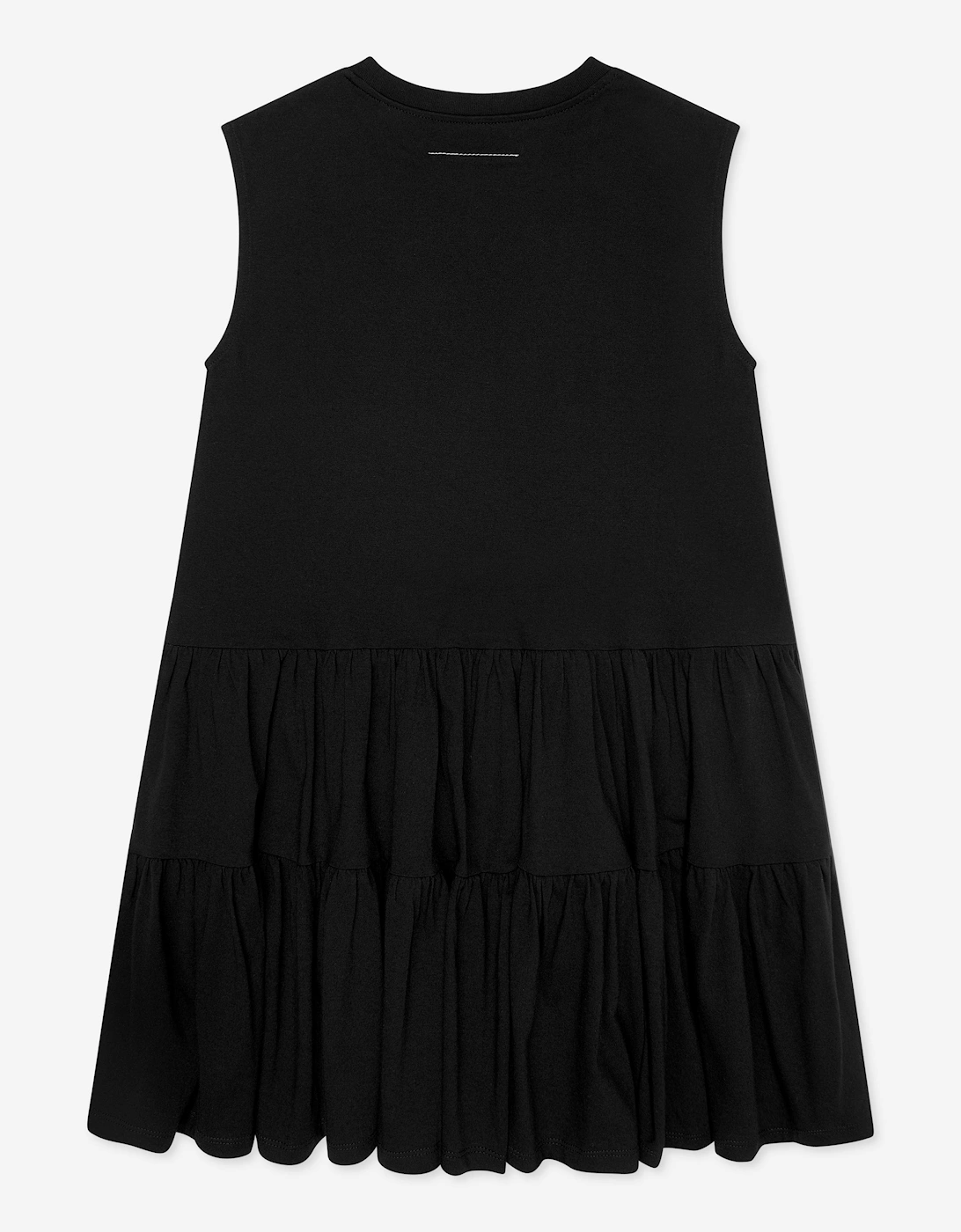 MM6 Girls Sleeveless Jersey Dress in Black