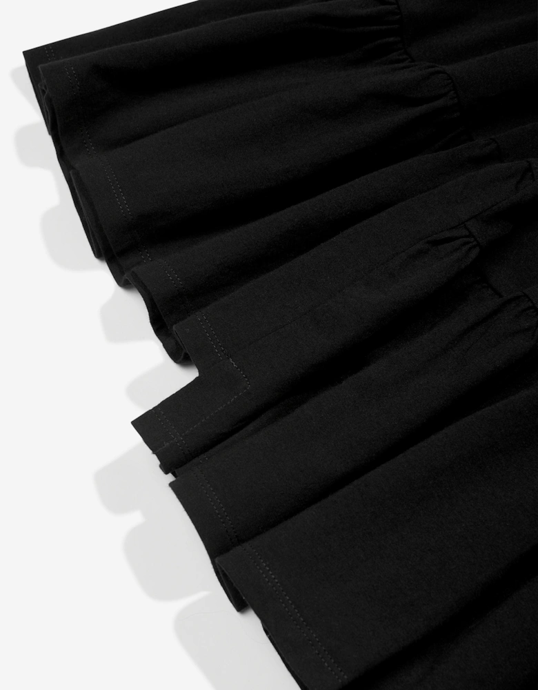 MM6 Girls Sleeveless Jersey Dress in Black