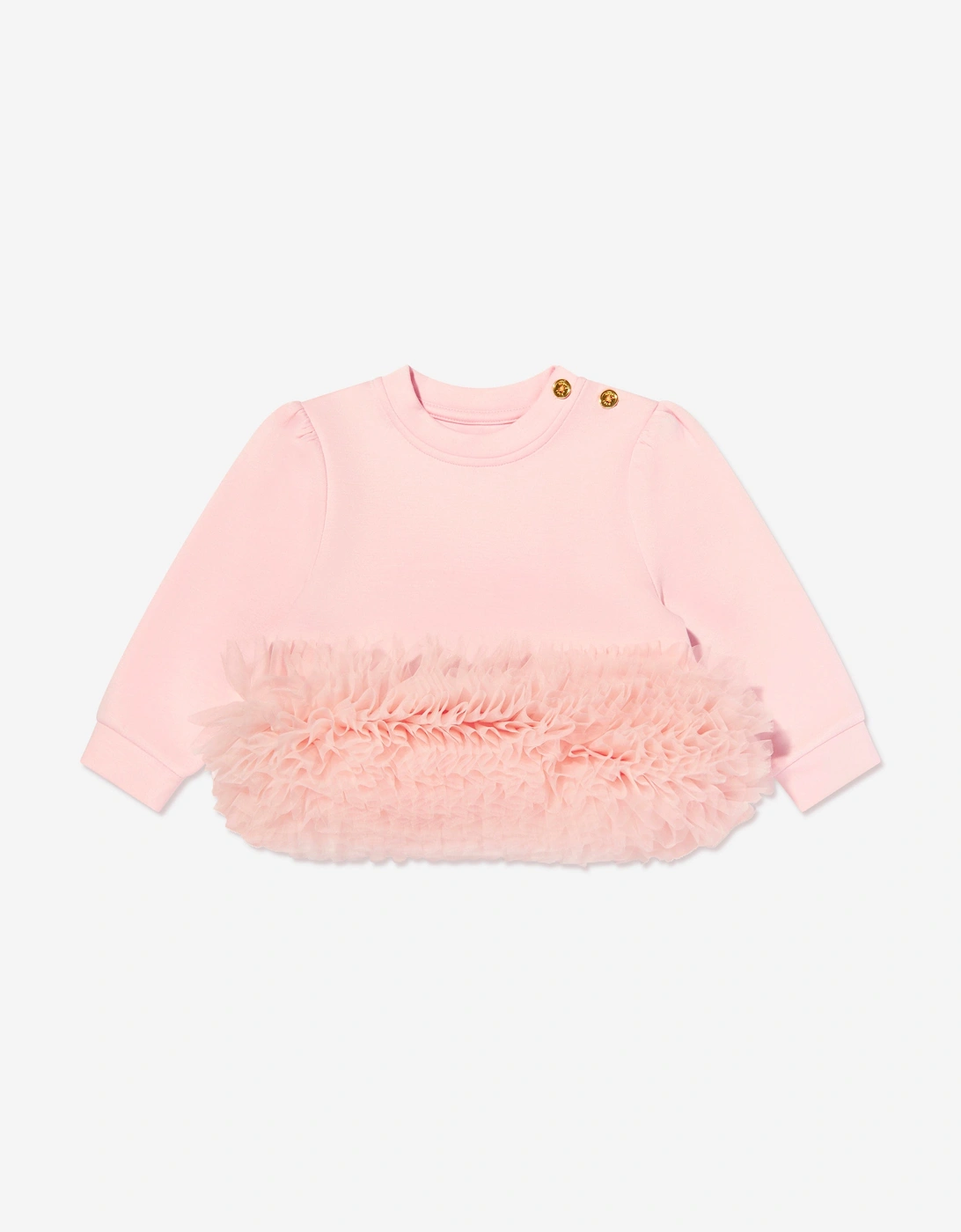 Angels Face Baby Girls Deonne Tulle Trim Tracksuit in Pink
