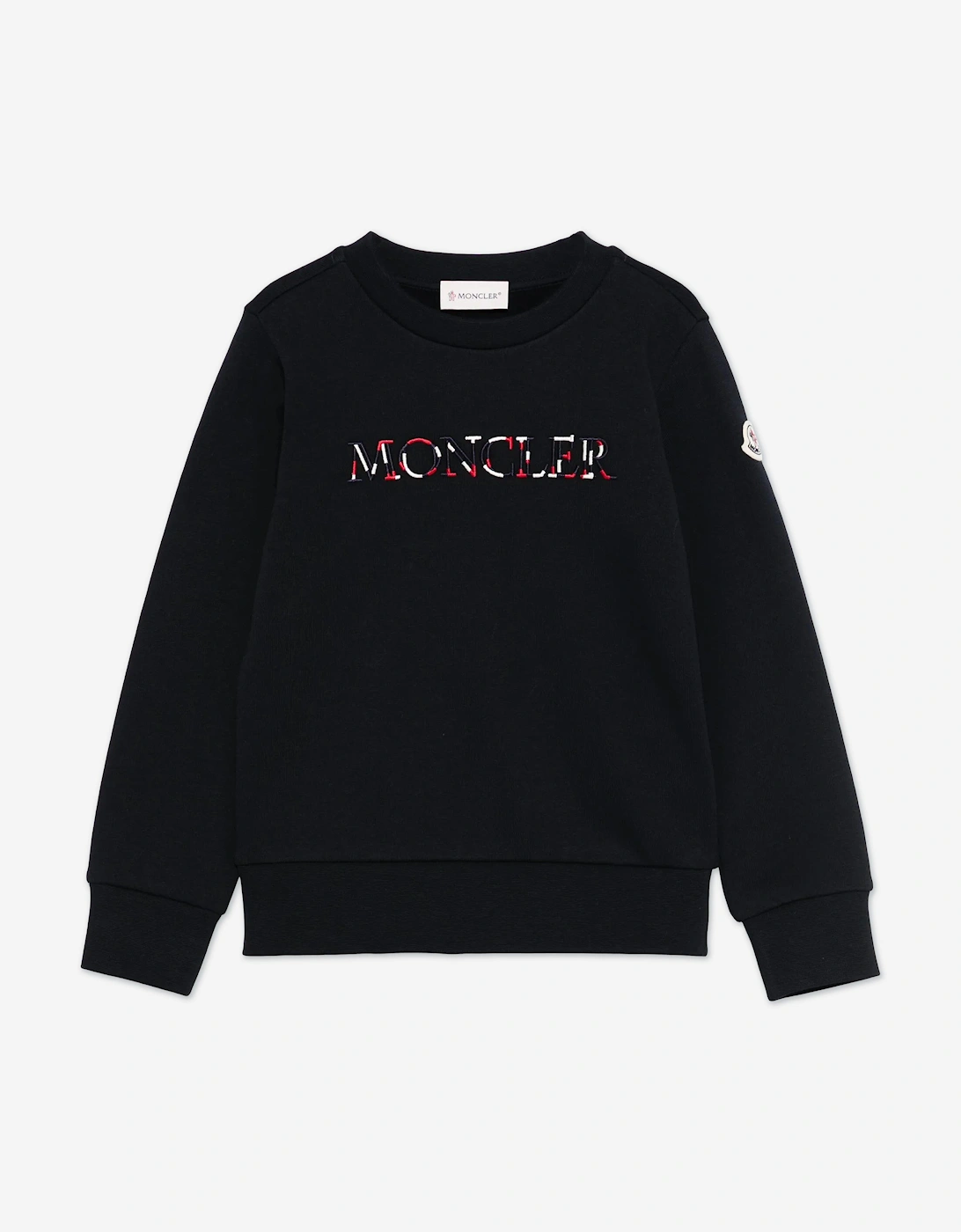 Boy's Moncler Enfant Boys Logo Sweatshirt in Navy - Blue - Size: 10 years