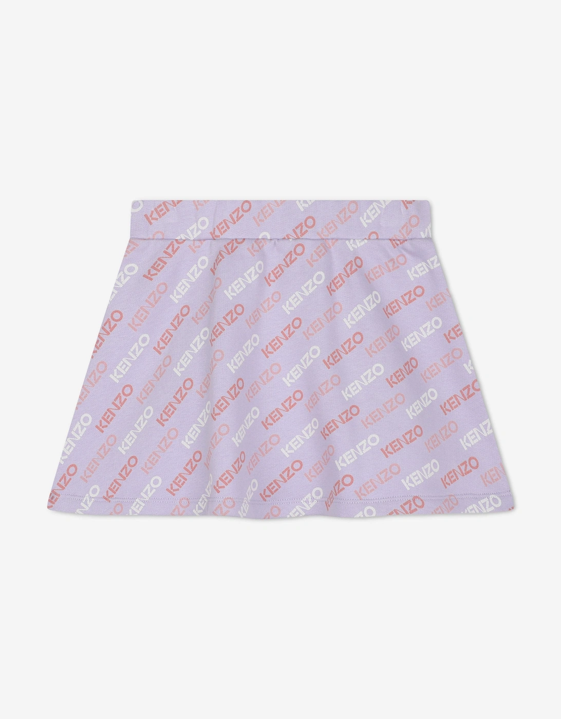 Girls Logo Print Skirt in Purple