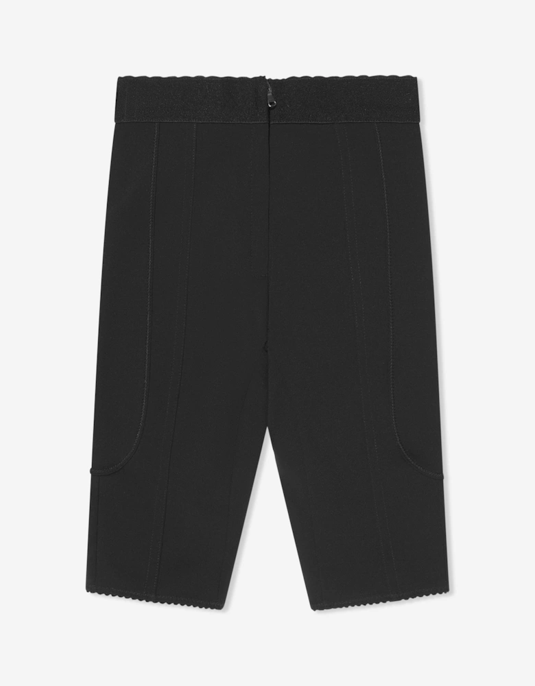 Girls Logo Cycling Shorts in Black