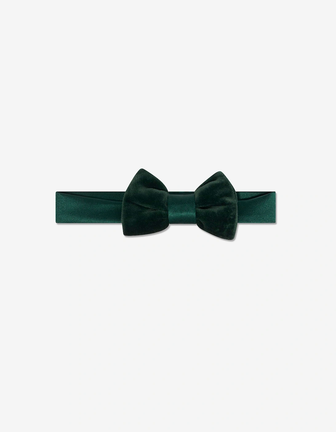 Boys Velvet Bow Tie in Green