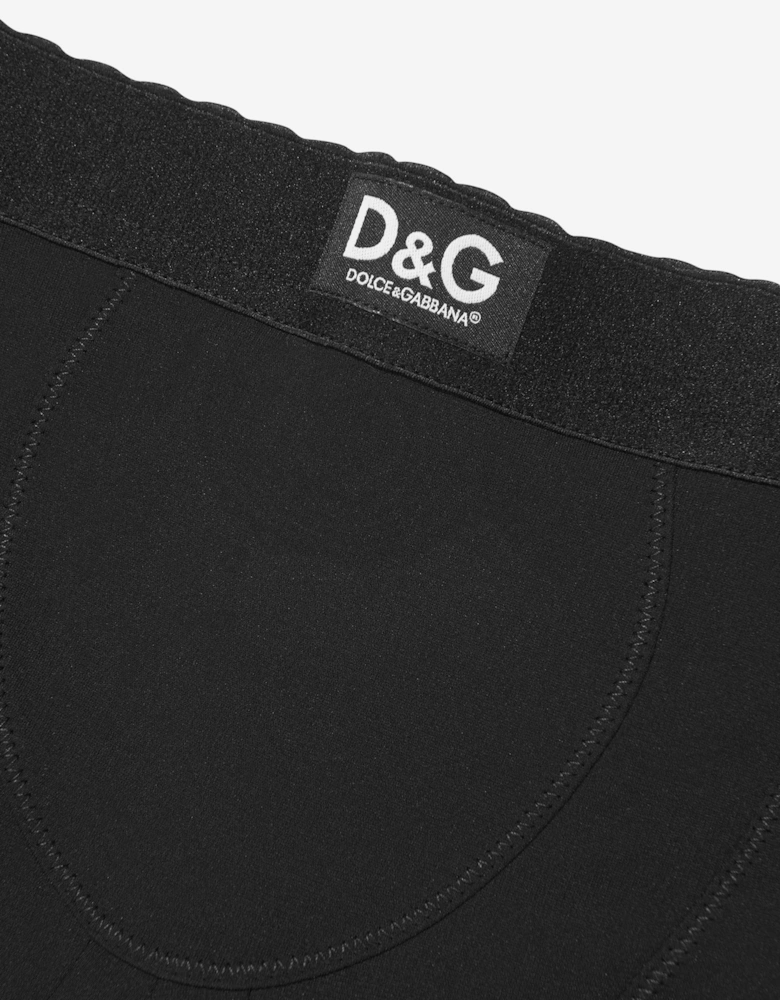 Girls Logo Cycling Shorts in Black