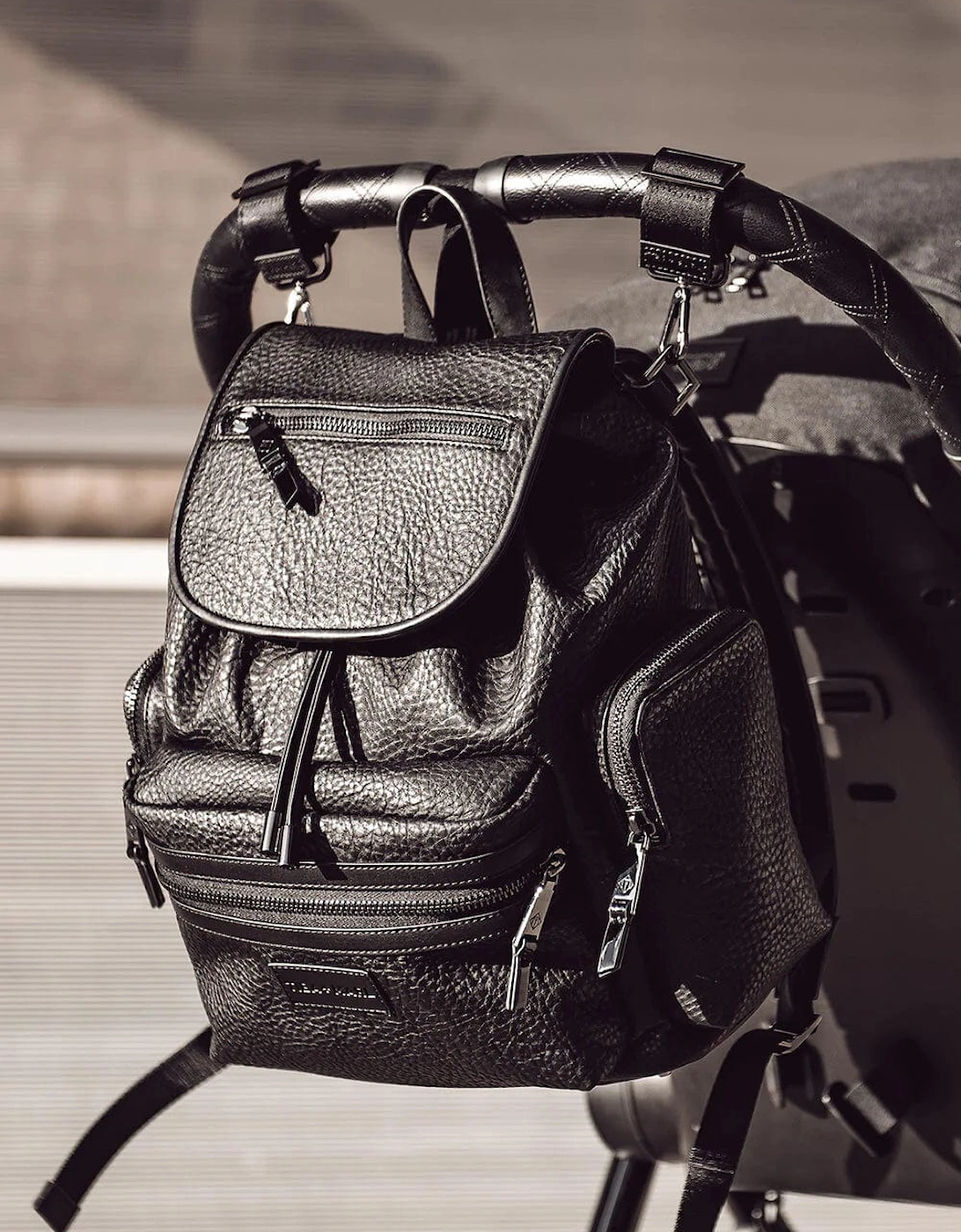 Baby Kaspar Changing Knapsack in Black (34cm)